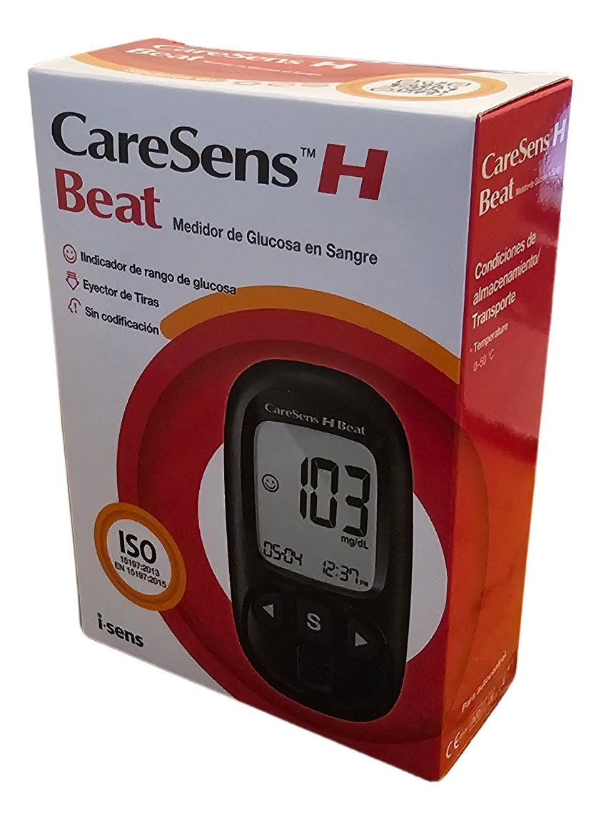 Glucómetro Caresens H Beat Incluye Lancetero Y Pilas