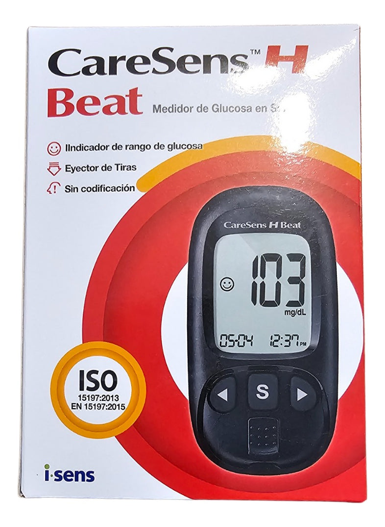 Glucómetro Caresens H Beat Incluye Lancetero Y Pilas