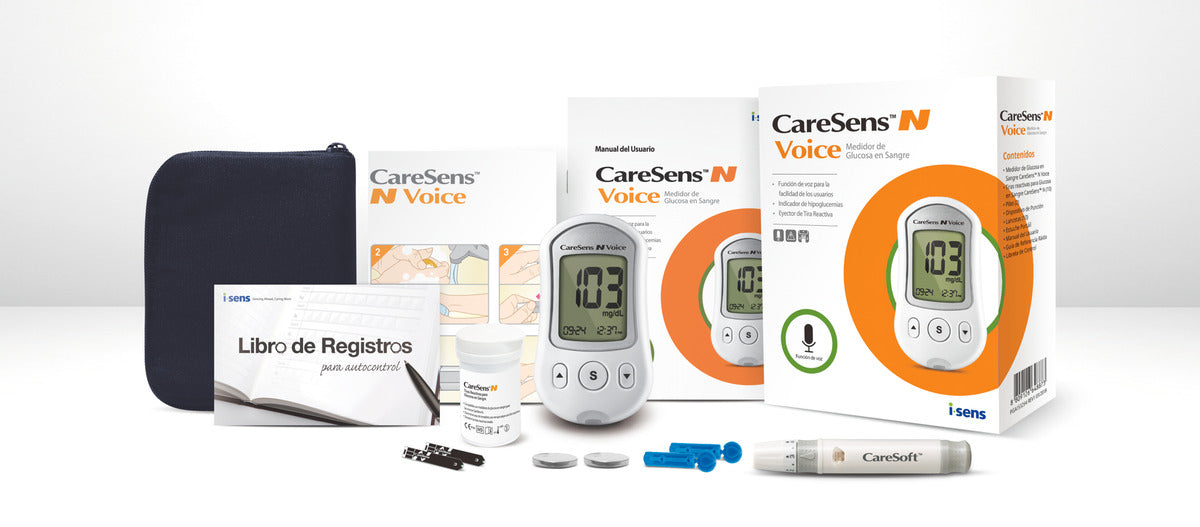Glucometro Caresens N Voice Para La Medicion De Glicemia