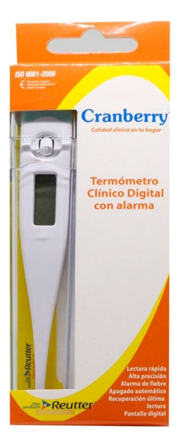 Termómetro Clínico Digital Cranberry Lectura Rapida Alarma