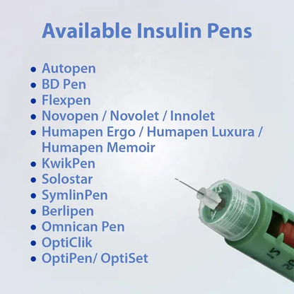 Agujas hipodérmicas para lapicera Medt Fine 32 G x 4 mm 100 unidades