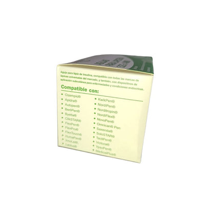 Agujas hipodérmicas para lapicera X Pharma 32 G x 4 mm x2 cajas 200 agujas