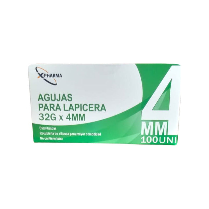 Agujas Para Lapicera de Insulina X-PHARMA 100 unidades