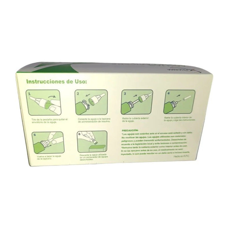 Agujas Para Lapicera de Insulina X-PHARMA 100 unidades