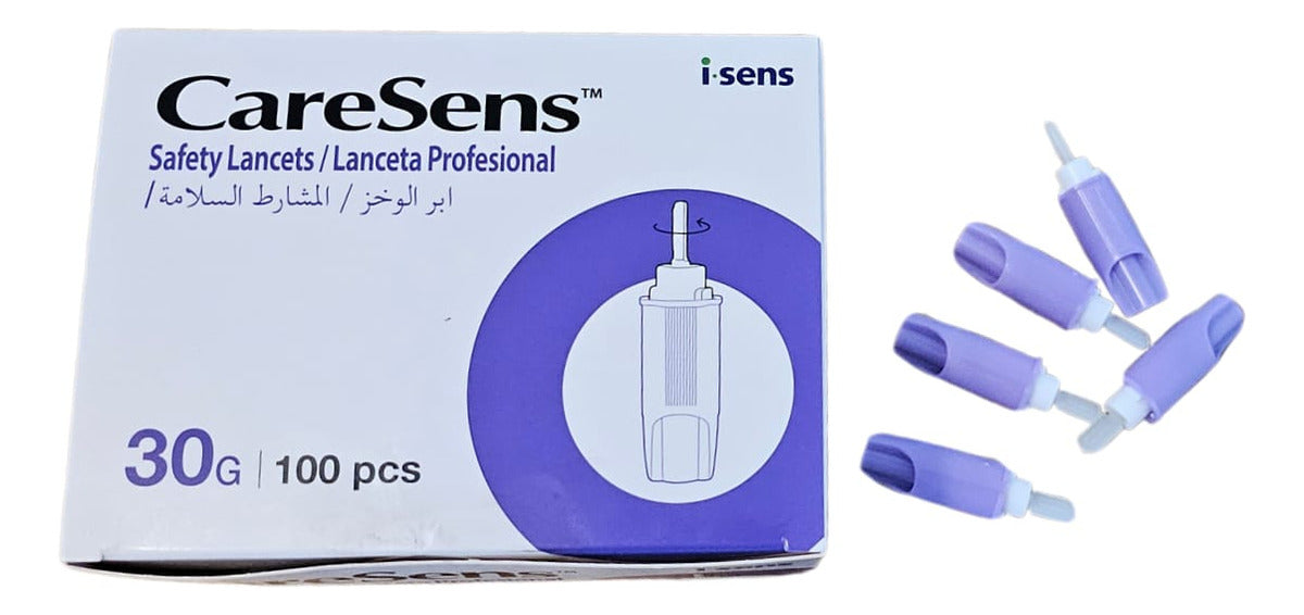 Lanceta De Seguridad Caresens Safety Lancet 100 Unidades