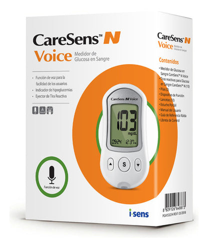 Glucometro Caresens N Voice Para La Medicion De Glicemia