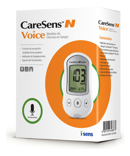 Glucometro Caresens N Voice Para La Medicion De Glicemia