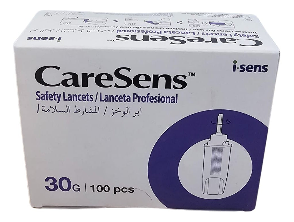 Lanceta De Seguridad Caresens Safety Lancet 100 Unidades