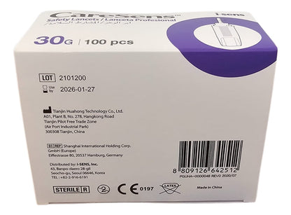 Lanceta De Seguridad Caresens Safety Lancet 100 Unidades