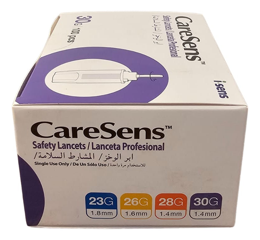 Lanceta De Seguridad Caresens Safety Lancet 100 Unidades