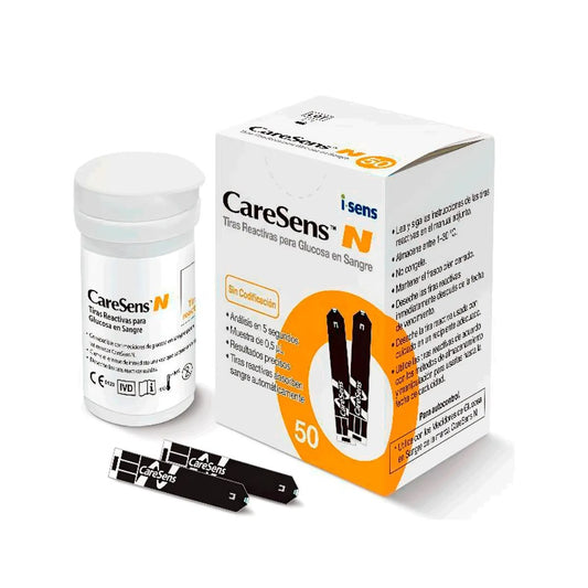 Caresens N Tiras Reactivas Para Glucómetro 50 Unid