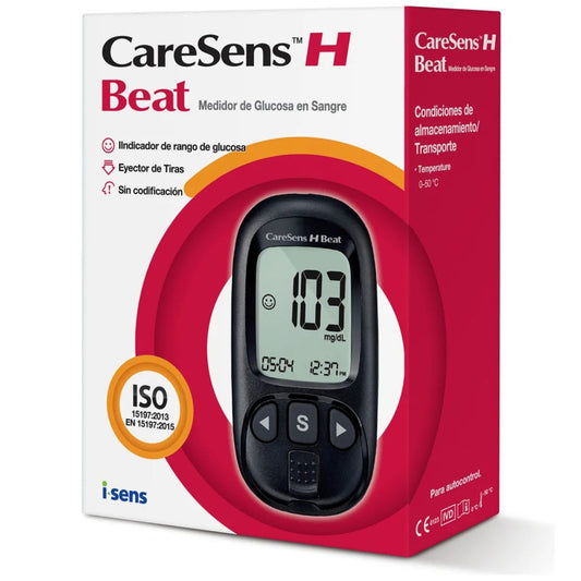 Glucómetro Caresens H Beat Incluye Lancetero Y Pilas