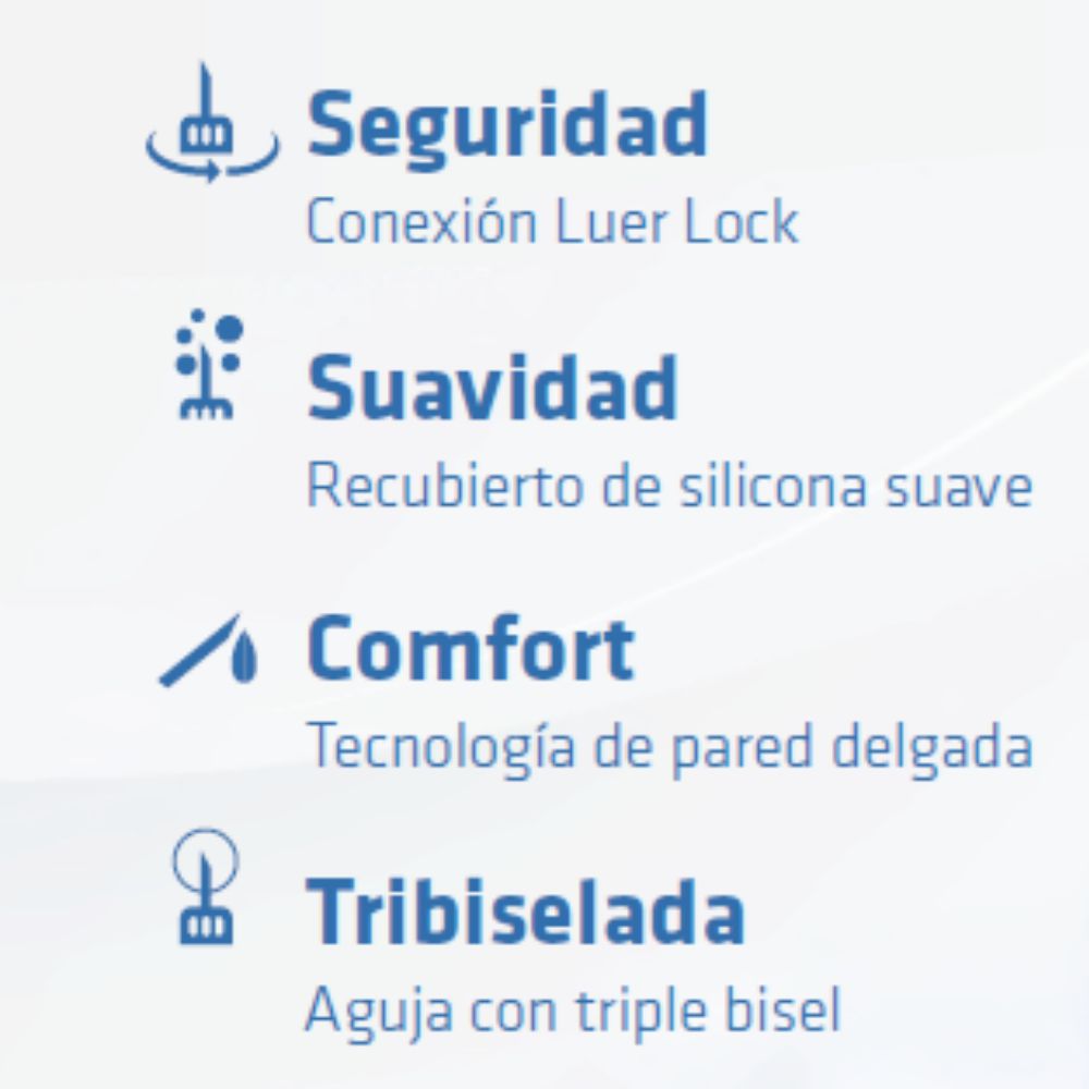 Agujas hipodérmicas para lapicera X Pharma 32 G x 4 mm x2 cajas 200 agujas