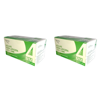 Agujas hipodérmicas para lapicera X Pharma 32 G x 4 mm x2 cajas 200 agujas