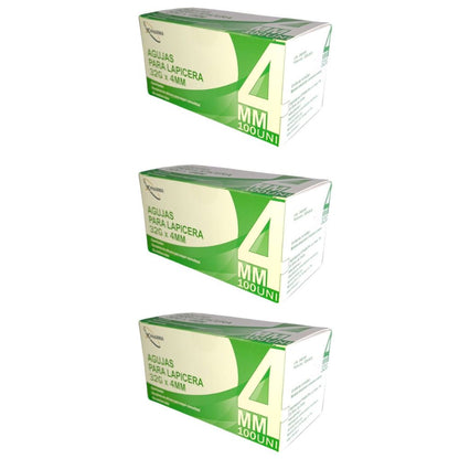 Agujas hipodérmicas para lapicera X Pharma 32 G x 4 mm x3 cajas 300 agujas